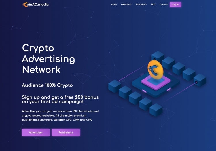 Advertise your project on more than 140 blockchain and crypto related